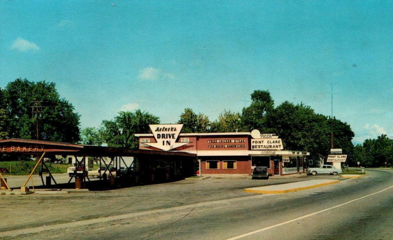 Point Clare Drive-In - Old Postcard (newer photo)